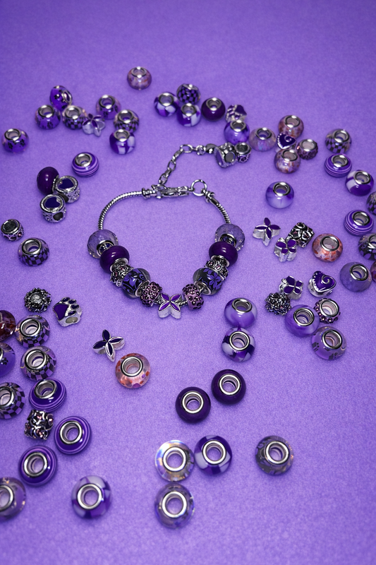 Amethyst Bloom Crystal Bracelet