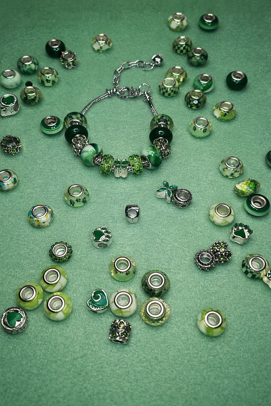 Emerald Flutter Crystal Bracelet
