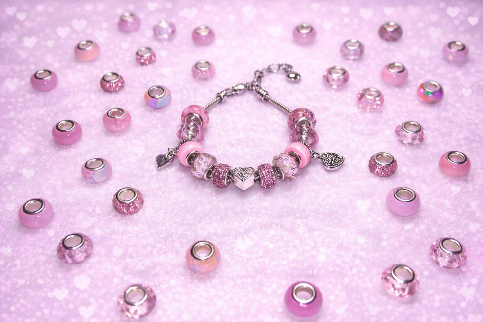 Pink Radiance Crystal Bracelet
