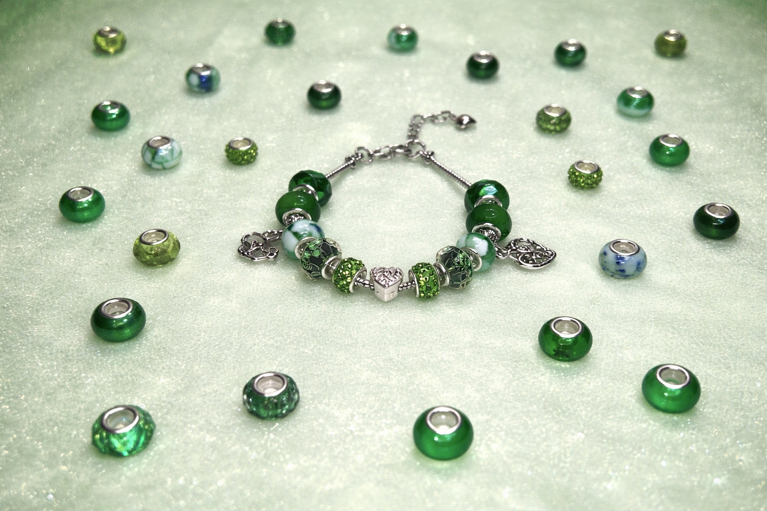 Emerald Grace Crystal Bracelet